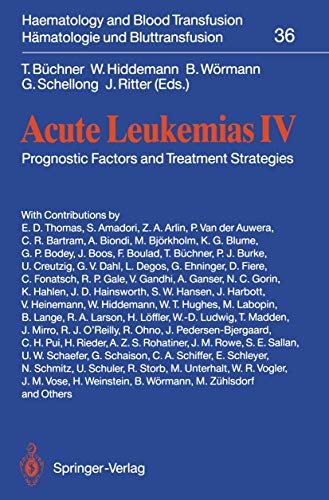 Beispielbild fr Acute Leukemias IV. Prognostic Factors and Treatment Strategies. zum Verkauf von Worpsweder Antiquariat