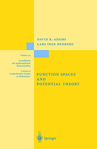9783540570608: Function Spaces and Potential Theory: 314 (Grundlehren der mathematischen Wissenschaften)