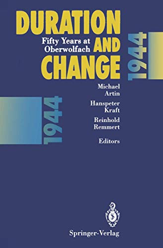 Stock image for Duration and Change: Fifty Years at Oberwolfach (English and German Edition) for sale by Orca Knowledge Systems, Inc.