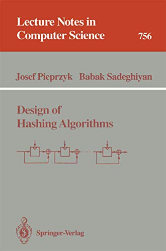 Stock image for Design of Hashing Algorithms for sale by Chiron Media