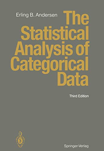 9783540576969: THE STATISTICAL ANALYSIS OF CATEGORICAL DATA - THIRD EDITION