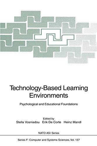 Beispielbild fr Technology-Based Learning Environments Psychological and Educational Foundations zum Verkauf von Buchpark