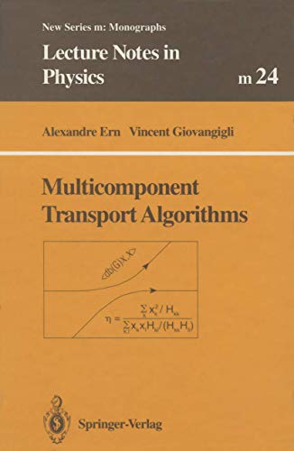 Stock image for Multicomponent Transport Algorithms for sale by Buchpark
