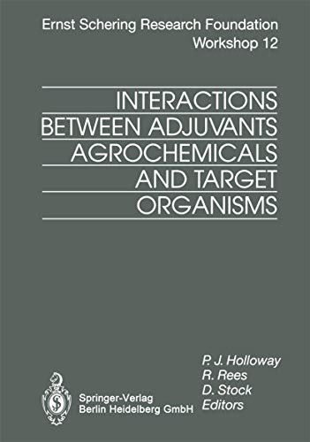 Beispielbild fr Interactions Between Adjuvants, Agrochemicals and Target Organisms (Ernst Schering Foundation Symposium Proceedings) zum Verkauf von Antiquariat Armebooks