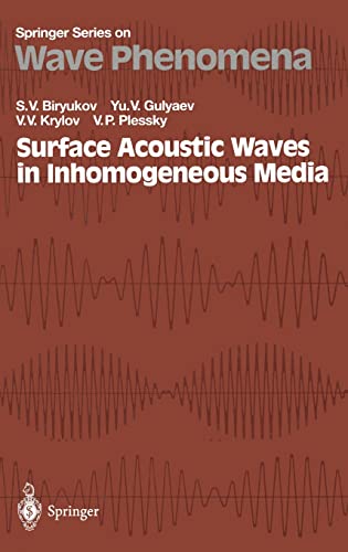 Imagen de archivo de Surface Acoustic Waves in Inhomogeneous Media a la venta por Books Puddle