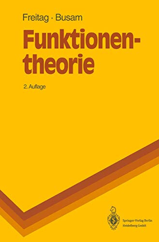 Funktionentheorie (Springer-Lehrbuch) - Freitag, Eberhard und Rolf Busam