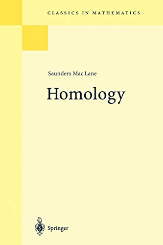 9783540586623: Homology: I.M. HOMOLOGY (Classics in Mathematics)