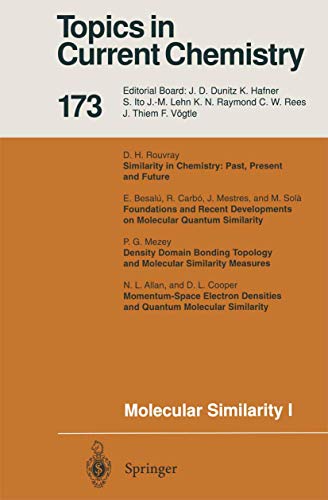 9783540586715: Molecular Similarity I (Topics in Current Chemistry, 173)