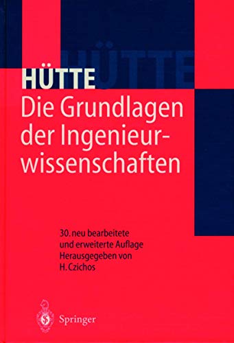 Beispielbild fr H Tte-Die Grundlagen Der Ingenieurwissenschaften zum Verkauf von Adkins Books