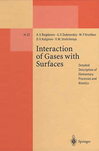 Imagen de archivo de Interaction of Gases with Surfaces Detailed Description of Elementary Processes and Kinetics a la venta por Buchpark