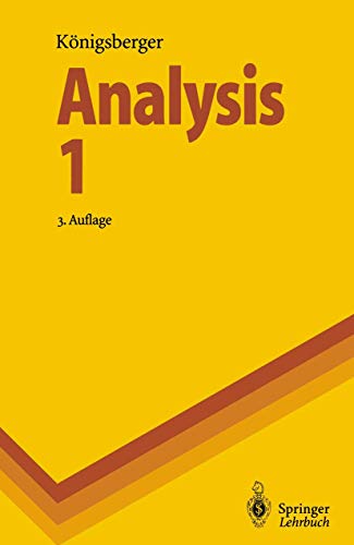 Beispielbild fr Analysis 1 (Springer-Lehrbuch) zum Verkauf von medimops