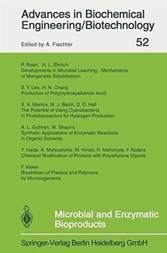 Imagen de archivo de Microbial and Enzymatic Bioproducts (Advances in Biochemical Engineering/Biotechnology, Volume 52) a la venta por Zubal-Books, Since 1961