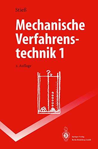 Imagen de archivo de Mechanische Verfahrenstechnik 1 (Springer-Lehrbuch) a la venta por medimops