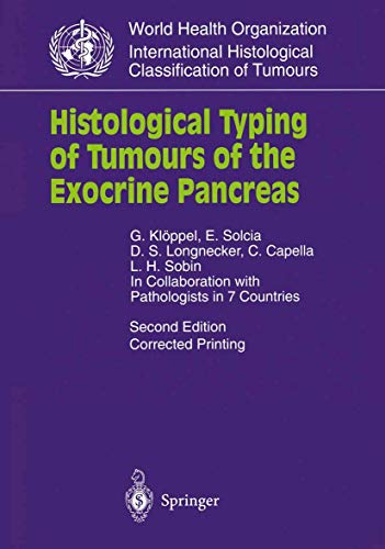 Histological Typing Of Tumours Of The Exocring Pancreas