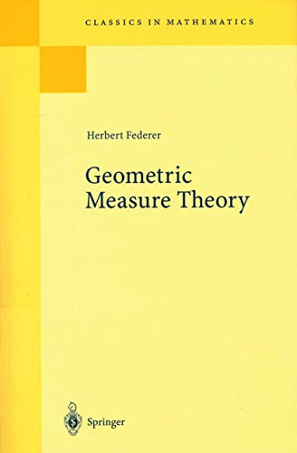 9783540606567: Geometric Measure Theory [Lingua inglese]