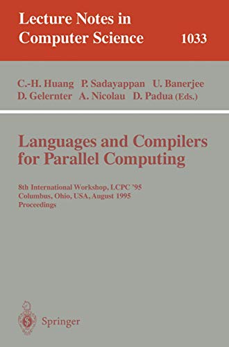 Stock image for Languages and Compilers for Parallel Computing for sale by Books Puddle