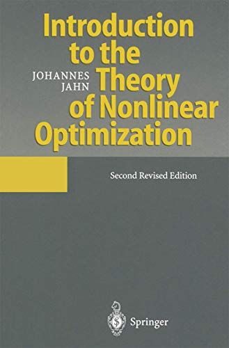 Introduction to the Theory of Nonlinear Optimization - Jahn, Johannes