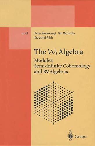 Imagen de archivo de The W3 Algebra: Modules, Semi-infinite Cohomology and BV Algebras (Lecture Notes in Physics Monographs) a la venta por GF Books, Inc.
