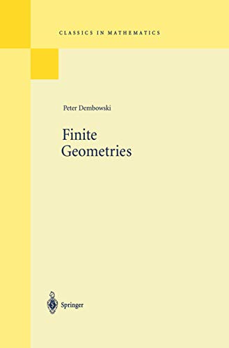 9783540617860: Finite Geometries: Reprint Of The 1968 Edition (Classics in Mathematics)