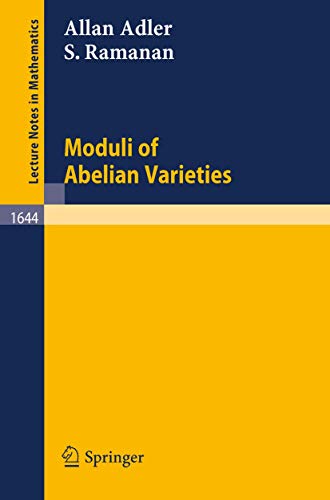 Stock image for Moduli of Abelian Varieties for sale by Books Puddle