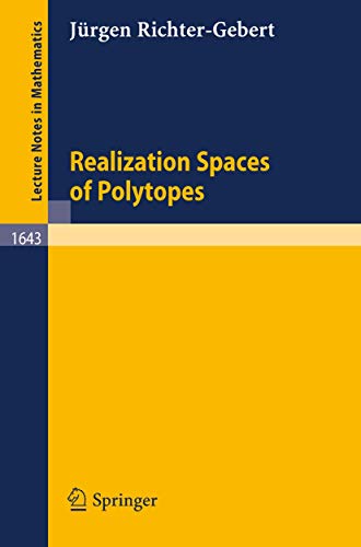 Stock image for Realization Spaces of Polytopes for sale by Chiron Media