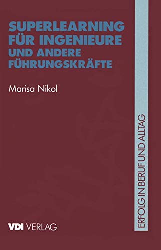 Superlearning für Ingenieure und andere Führungskräfte (VDI-Buch) von Marisa Nikol 1 Die ungenutzten Möglichkeiten: Wie funktioniert unser Gehirn?.- 1.1 Alles fing mit Adam an!.- 1.2 Die Schnecke, die Katze und der Affe.- 1.3 Grün, Rot, Blau: Die drei Farben der Selbsterkenntnis.- 1.4 Unsere zwei Gehirne: Ein moderner Mythos?.- 1.5 Welches ist Ihr individueller Lernstil?.- 1.6 Integration oder einen Dauerlauf mit beiden Beinen machen.- 1.7 Übungen aus der Edu-Kinesthetic.- 1.8 Lerninhalte optimal verpackt — Ein Lernspiel.- 2 Neue Trends — Viele Mißverständnisse.- 2.1 Neue Trends im Lernen — Was steckt dahinter?.- 2.2 Der Urwald des Gehirns.- 2.3 Geheimnis des Gedächtnisses — Was vergessen wir und was behalten wir?.- 2.4 Ein Spaziergang mit dem eigenen Gedächtnis — Die Loci-Technik.- 2.5 Das Spiel der Möglichkeiten — Die Mind Map.- 3 Zwei historische Steckbriefe: Die Geschichte und Entwicklung der Suggestopädie und des Superlearning.- 3.1 Ein einmaliges Seminar.- 3.2 Suggestopädie: Lern - Marisa Nikol