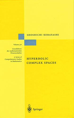 Imagen de archivo de Hyperbolic Complex Spaces a la venta por Michener & Rutledge Booksellers, Inc.