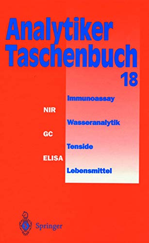 Imagen de archivo de Analytiker-Taschenbuch, Bd.18 : Analytiker-Taschenbuch.18: 18. Band a la venta por medimops