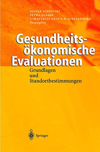 9783540638957: Gesundheitskonomische Evaluationen. Grundlagen und Standortbestimmung