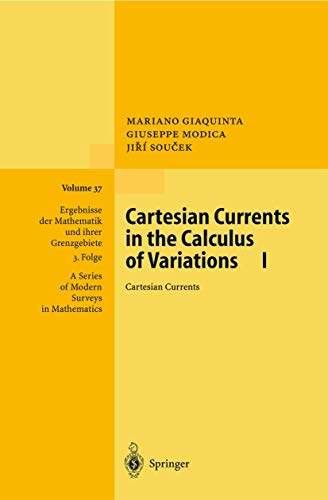 Beispielbild fr Cartesian Currents in the Calculus of Variations I zum Verkauf von Books Puddle