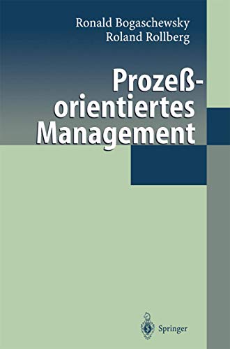 9783540640530: Prozeorientiertes Management