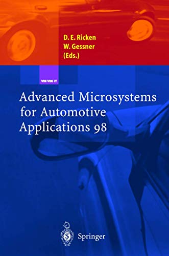 Advanced Microsystems for Automotive Applications 98 (VDI-Buch) - Ricken Detlef, E. und Wolfgang Gessner