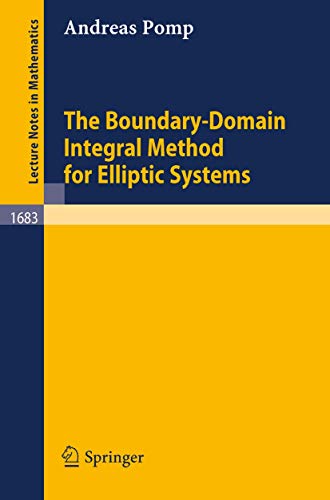 Stock image for The Boundary-Domain Integral Method for Elliptic Systems : With Application to Shells for sale by Chiron Media