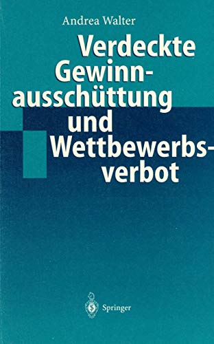 Imagen de archivo de Verdeckte Gewinnausschuttung Und Wettbewerbsverbot a la venta por Chiron Media