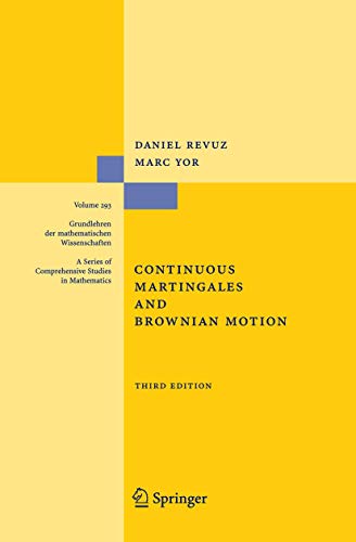 9783540643258: Continuous Martingales and Brownian Motion: 293