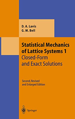 9783540644378: Statistical Mechanics of Lattice Systems: Volume 1: Closed-Form and Exact Solutions (Theoretical and Mathematical Physics)