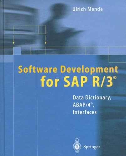 9783540647850: Software Development for Sap R/3: Data Dictionary, Abap/4, Interfaces: Data Dictionary, ABAP/4, Interfaces, With diskette