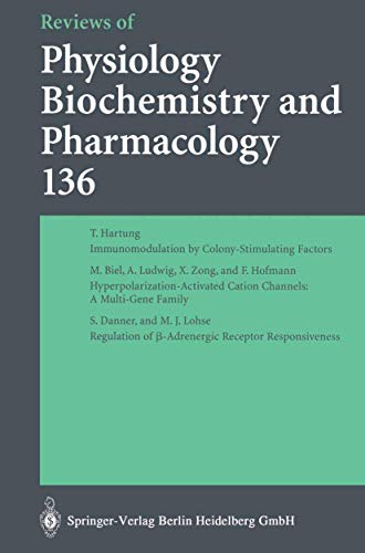 Beispielbild fr Reviews of Physiology, Biochemistry and Pharmacology 136 zum Verkauf von Plum Books