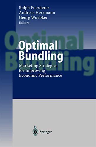 Stock image for Optimal Bundling: Marketing Strategies for Improving Economic Performance for sale by medimops