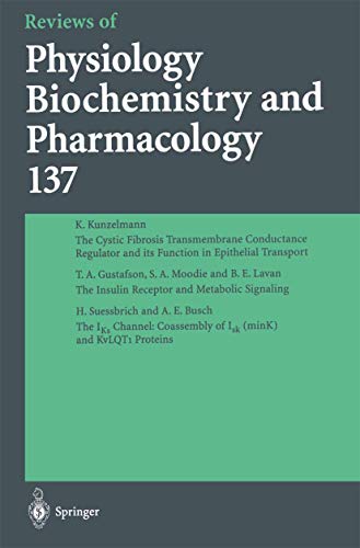 Beispielbild fr Reviews Of Physiology, Biochemistry And Pharmacology Vol 137 zum Verkauf von Romtrade Corp.