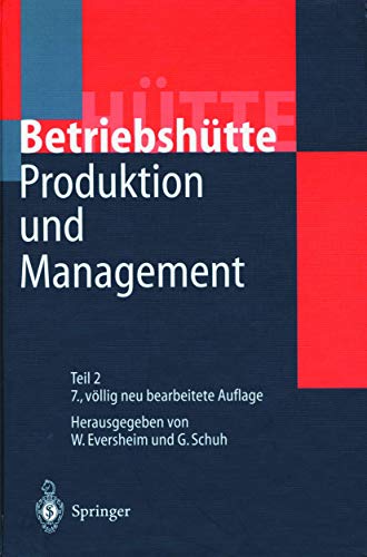 9783540654681: Produktion Und Management -Betriebshutte-
