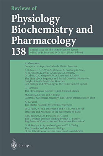 Imagen de archivo de Reviews of Physiology, Biochemistry and Pharmacology a la venta por Bookmonger.Ltd