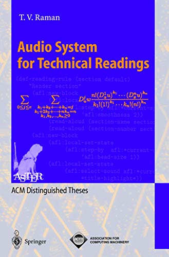 9783540655152: Audio System for Technical Readings