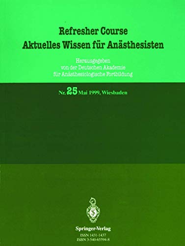 Imagen de archivo de Aktuelles Wissen fur Anasthesisten a la venta por Chiron Media