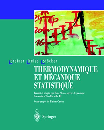 Imagen de archivo de Thermodynamique et Mcanique Statistique a la venta por Better World Books