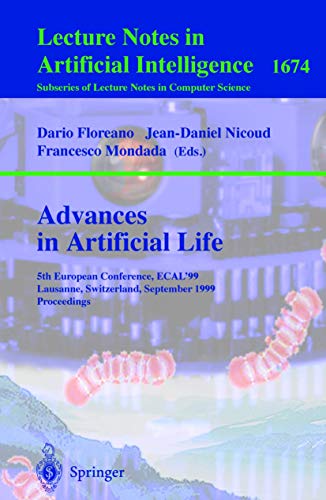 Imagen de archivo de Advances in Artificial Life : 5th European Conference; ECAL'99; Lausanne; Switzerland; September 13-17; 1999 Proceedings a la venta por Ria Christie Collections