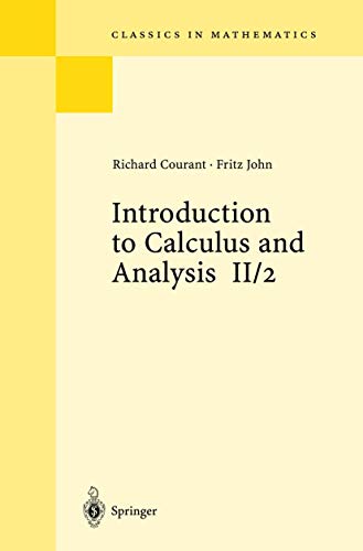 Imagen de archivo de Introduction to Calculus and Analysis Volume II/2: Chapters 5 - 8 a la venta por Chiron Media