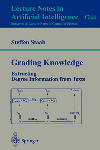 Stock image for Grading Knowledge : Extracting Degree Information from Texts for sale by Chiron Media