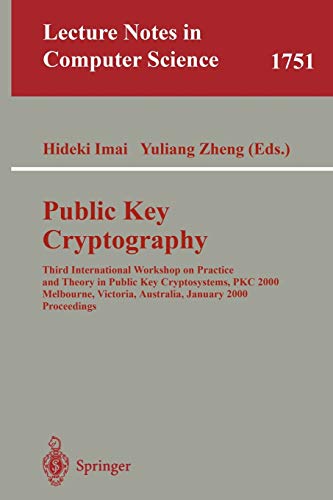 Beispielbild fr Public Key Cryptography. zum Verkauf von CSG Onlinebuch GMBH