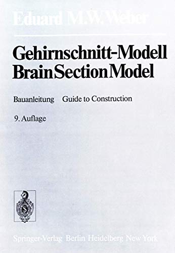 9783540670810: Gehirnschnitt-modell / Brainsection-model: Mit Ausfuhrlicher Bauanleitung / Including a Comprehensive Guide to Construction